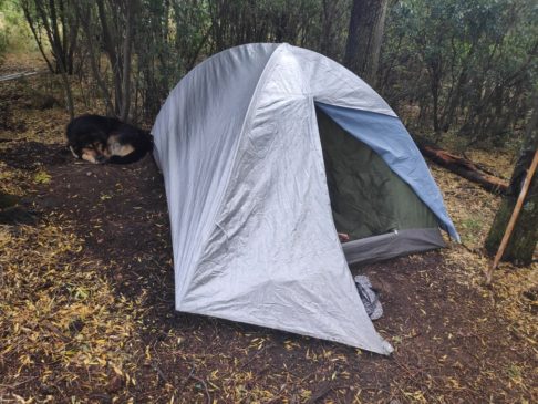Tente au camping de Colonia suiza en argentine