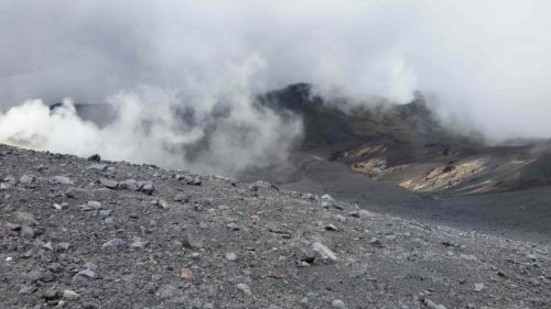 Paysage lunaire du volcan Puracé